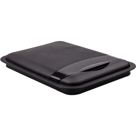 Hardware Resources Black 50 Quart Plastic Waste Container Lid CAN-50LID